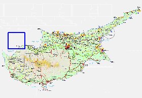 Administratives carte de Chypre