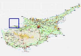 Administratives carte de Chypre