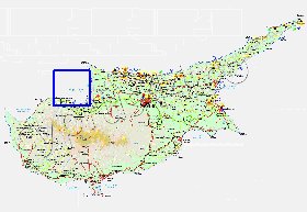 Administratives carte de Chypre