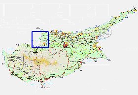 Administratives carte de Chypre