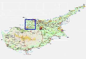 Administratives carte de Chypre