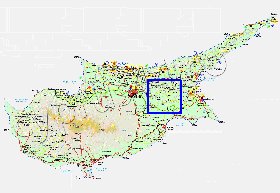 Administratives carte de Chypre