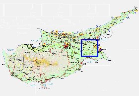 Administratives carte de Chypre