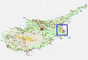 Administratives carte de Chypre