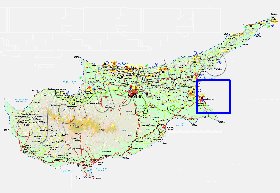 Administratives carte de Chypre