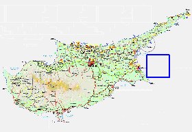 Administratives carte de Chypre