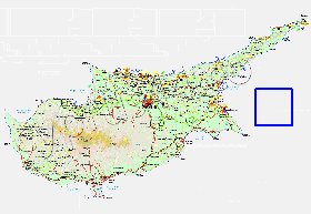 Administratives carte de Chypre