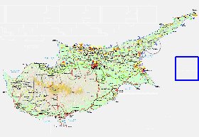 Administratives carte de Chypre