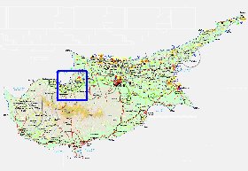 Administratives carte de Chypre