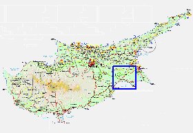 Administratives carte de Chypre