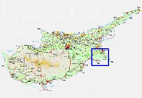 Administratives carte de Chypre