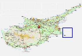 Administratives carte de Chypre