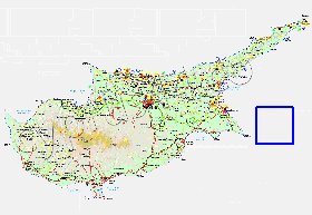 Administratives carte de Chypre