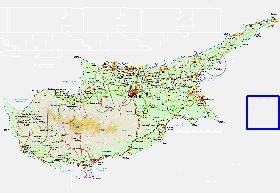 Administratives carte de Chypre