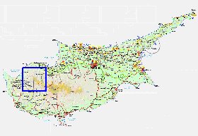 Administratives carte de Chypre