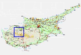 Administratives carte de Chypre