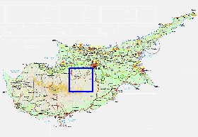 Administratives carte de Chypre