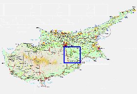 Administratives carte de Chypre