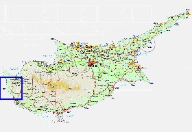 Administratives carte de Chypre