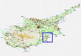 Administratives carte de Chypre