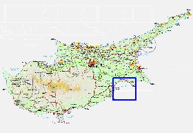 Administratives carte de Chypre