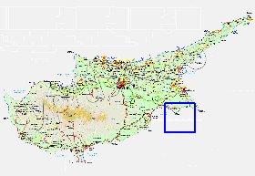 Administratives carte de Chypre