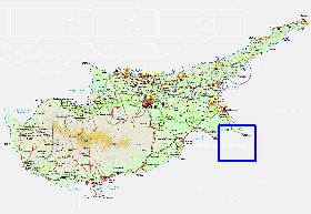 Administratives carte de Chypre