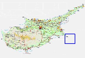 Administratives carte de Chypre