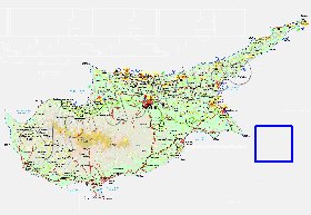 Administratives carte de Chypre