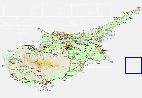 Administratives carte de Chypre