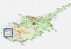 Administratives carte de Chypre