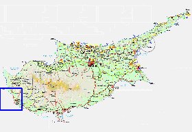 Administratives carte de Chypre