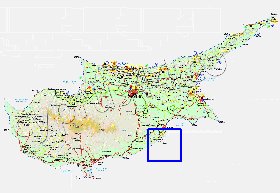 Administratives carte de Chypre