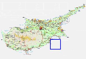 Administratives carte de Chypre