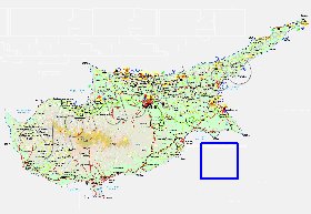 Administratives carte de Chypre