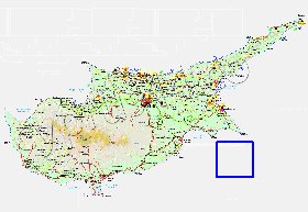 Administratives carte de Chypre