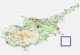 Administratives carte de Chypre