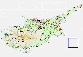 Administratives carte de Chypre