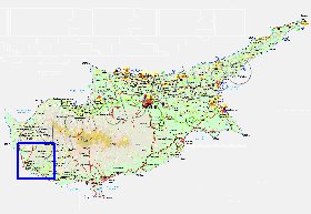 Administratives carte de Chypre