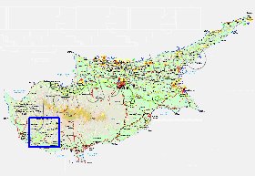 Administratives carte de Chypre