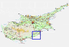 Administratives carte de Chypre