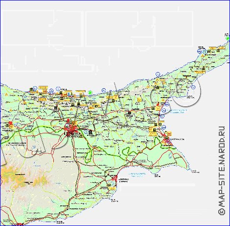 Administratives carte de Chypre