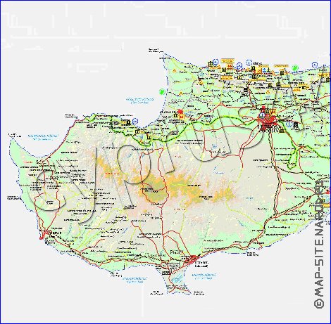 Administratives carte de Chypre