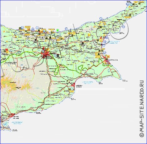 Administratives carte de Chypre