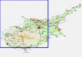 Administratives carte de Chypre