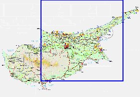 Administratives carte de Chypre