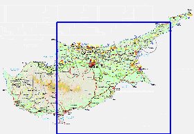 Administratives carte de Chypre