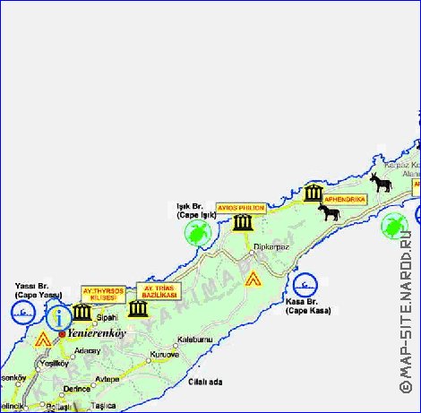 Administratives carte de Chypre