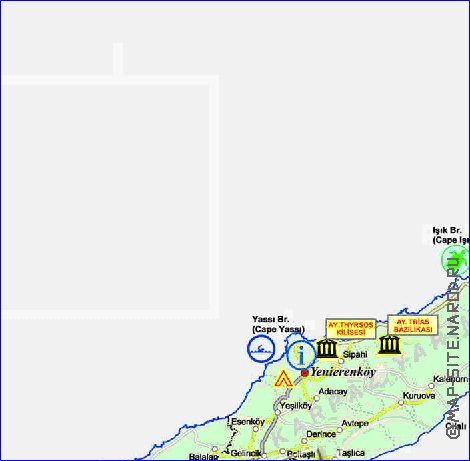 Administratives carte de Chypre