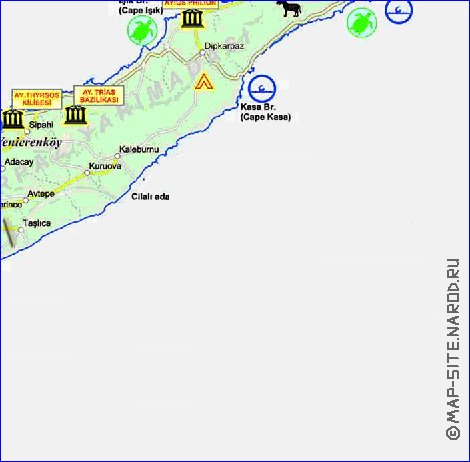 Administratives carte de Chypre